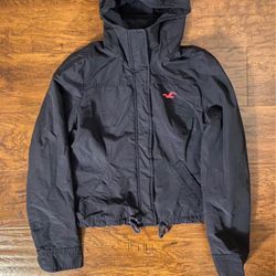 Navy blue Hollister Co windbreaker jacket