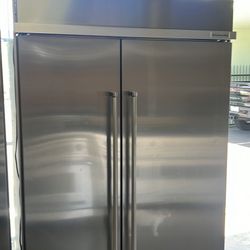KITCHEN AID 48”WIDE BUILT IN SIDE BY SIDE REFRIGERATOR 