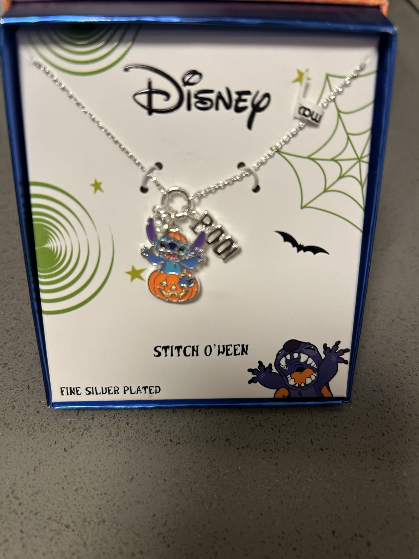 NEW In Box Stitch Halloween Necklace