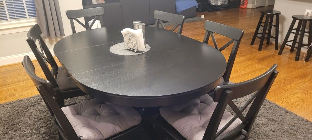 IKEA - 7 piece dining table (Like New) - $450 Cash (Winston Salem)