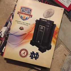 Alabama Vs N D  Program Book 