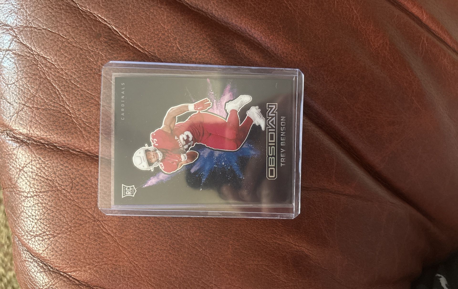 2024 Panini Obsidian Trey Benson Color Blast SSP Rookie Card