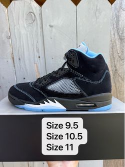 Air Jordan 5 Black University Blue Mens size 9.5 size 10.5 size 11