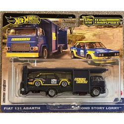 2024 Hot Wheels Car Culture Team Transport -  Fiat 131 Abarth & 2nd Story Lorry