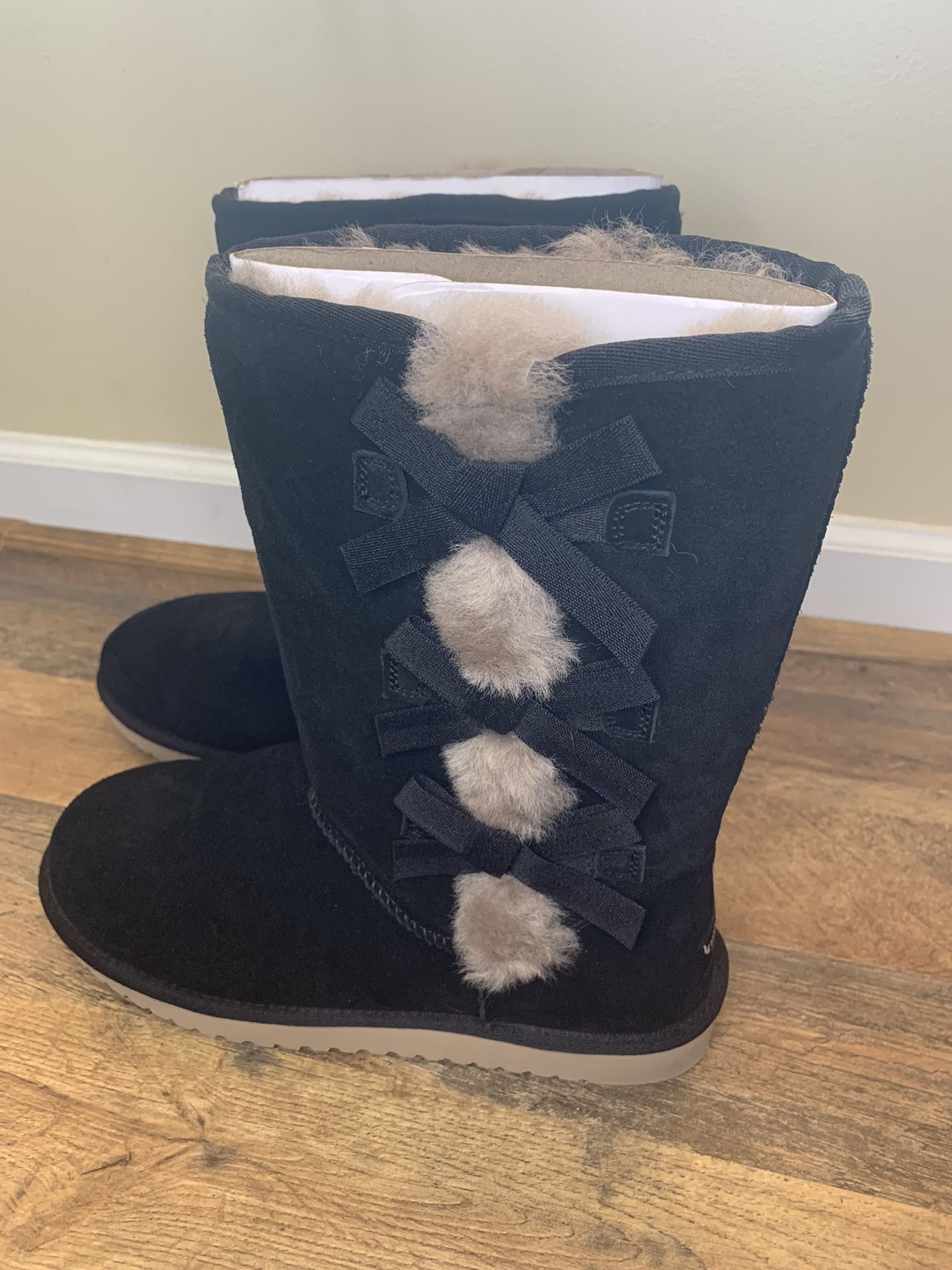 Victoria Tall Genuine Dyed Shearling Trim & Faux Fur Boot KOOLABURRA BY UGG