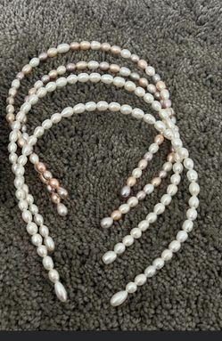Real  Pearls Headband