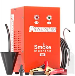 PowerScale M1 Smoke Machine Automotive Leak Detector Built-in Air Pump,evap Smoke Machine Leak Tester 12V Car Pipe Vacuum Fuel Leakage Tester for All 