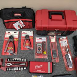 Various Craftsman, Stanley And Milwaukee Tools