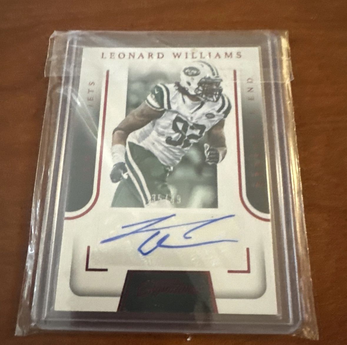Leonard Williams Auto Card