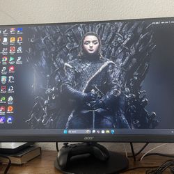 Acer 27” Nitro Gaming Monitor With 180 HZ  Black With 0.5ms free sync Gaming 