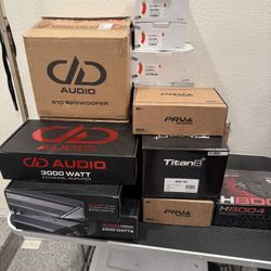 Car audio Amps Speakers Subs Lithium Battery