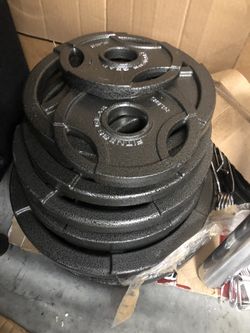  Weights plates 255 pounds Plus Bar