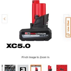 Milwaukee M12 Xc 5.0 Batteries