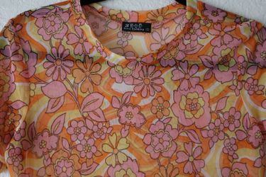 Floral Mesh Blouse