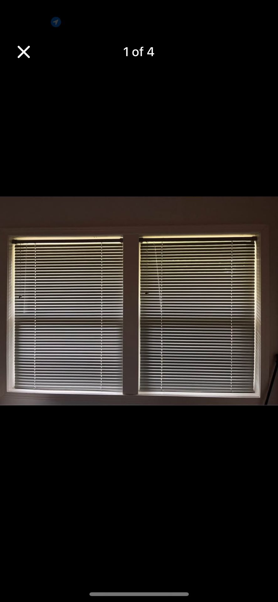 Gray Aluminum Windows Blinds