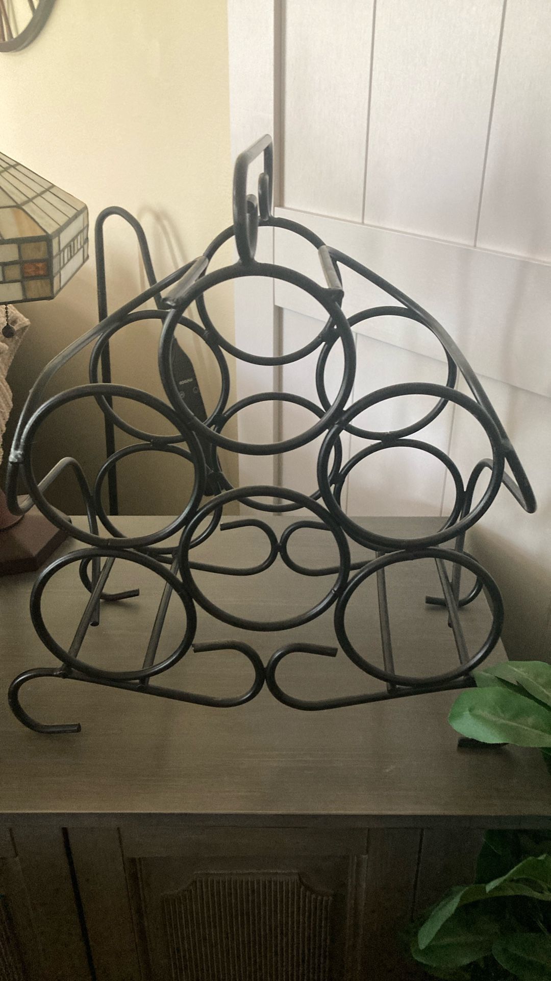 6 Bottle Metal Wine Rack (IG)