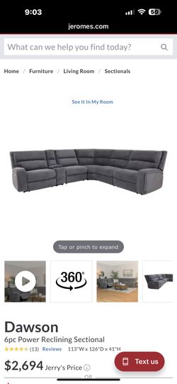 Power Reclining Sectional