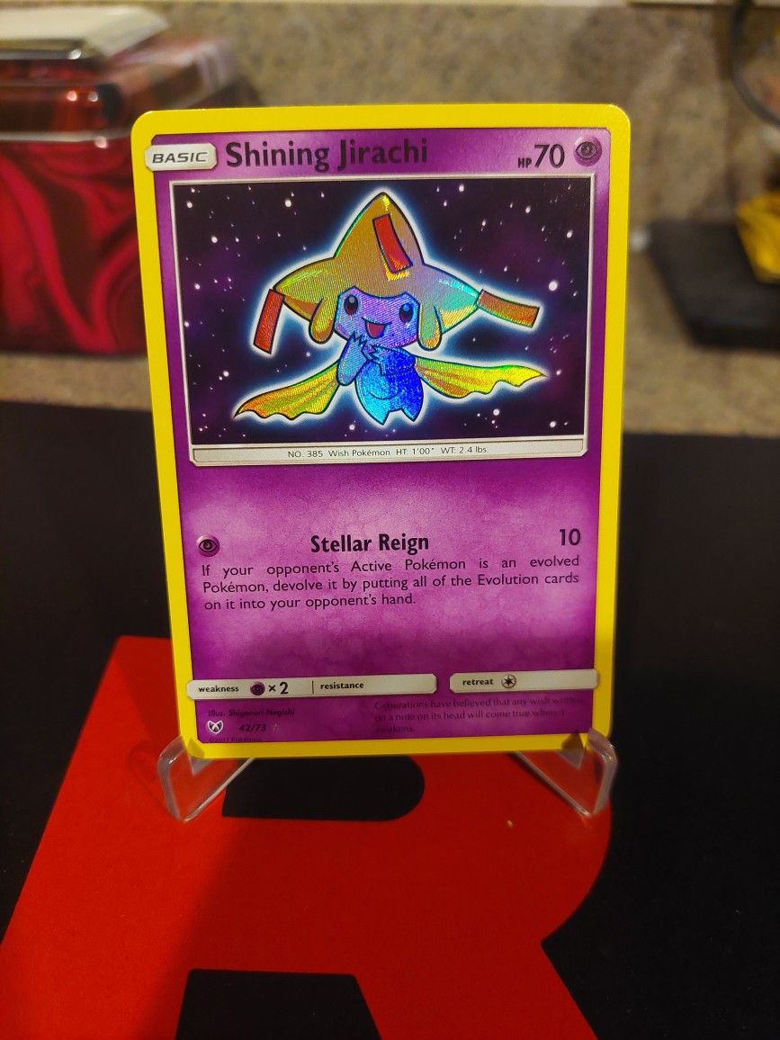 Shining Jirachi 42/73 Shining Legends Holo Pokemon Cards