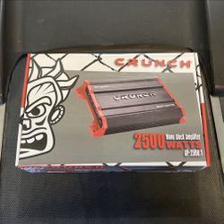 CRUNCH 2500 Watts 1 Channel Bass Amplifier With Original Bass Knob Included