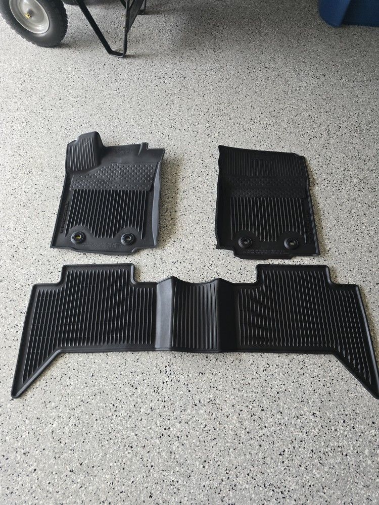 2016-2023 Toyota Tacoma Crew Cab Rubber Floor Mats