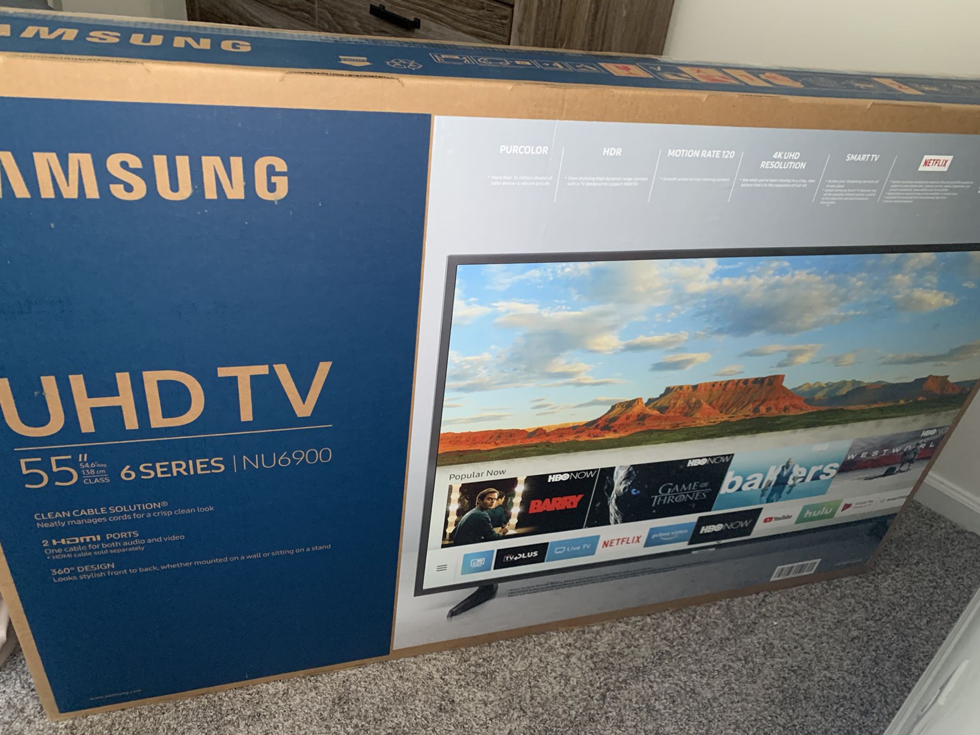 Samsung 55” Smart 4K TV