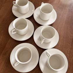 Set De 6 Tasas Y Platos