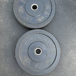 Rogue Hg Olympic Bumper Plate Set 45lbs