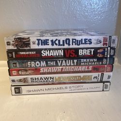 Shawn Michaels DVDs $10 each or 6 for $45