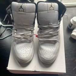 White N Black Air Jordan Mids 