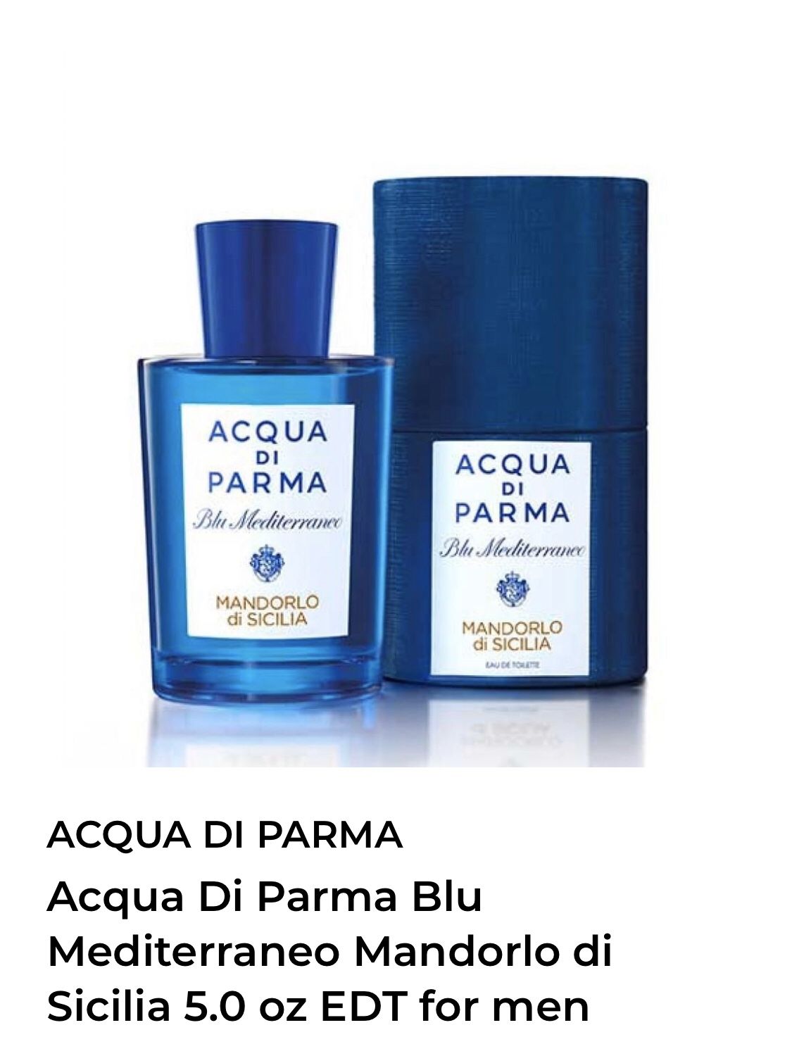 FRAGRANCE ACQUA DI PARMA 5.O oz I have one of each MEDITERRANEO ITALY Parfume