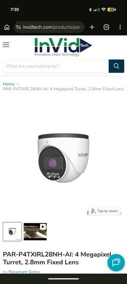 6 invid security cameras