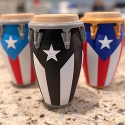 3D printed Puerto Rico flag conga Piggy Bank