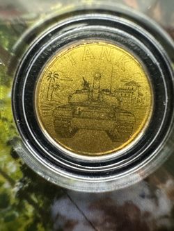 GOLD-TANK 1/1000 oz Gold.9999(24k) Coin in Card  – 9,999 Mintage