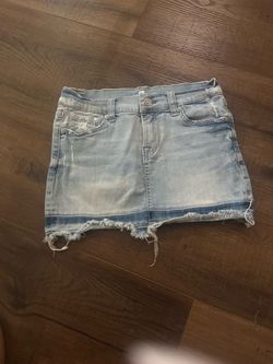 Denim mini skirt