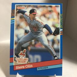1991 Donruss Steve Olin Cleveland Indians Error Card #339