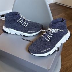 Balenciaga Speed Lace Up Trainer 'Noir Blanc'