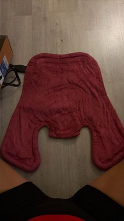 Red Plush Heating Pad Wrap