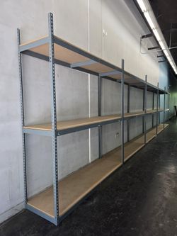 Industrial Racks 84 in W x 24 in D Used Heavy Duty 3 Tier Storage Shelving Stronger Than Homedepot Lowes And Costco Delivery Available