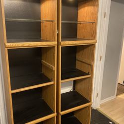 2 Display Cases With Lights 