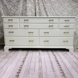 Refinished Solid Wood Vintage Dresser