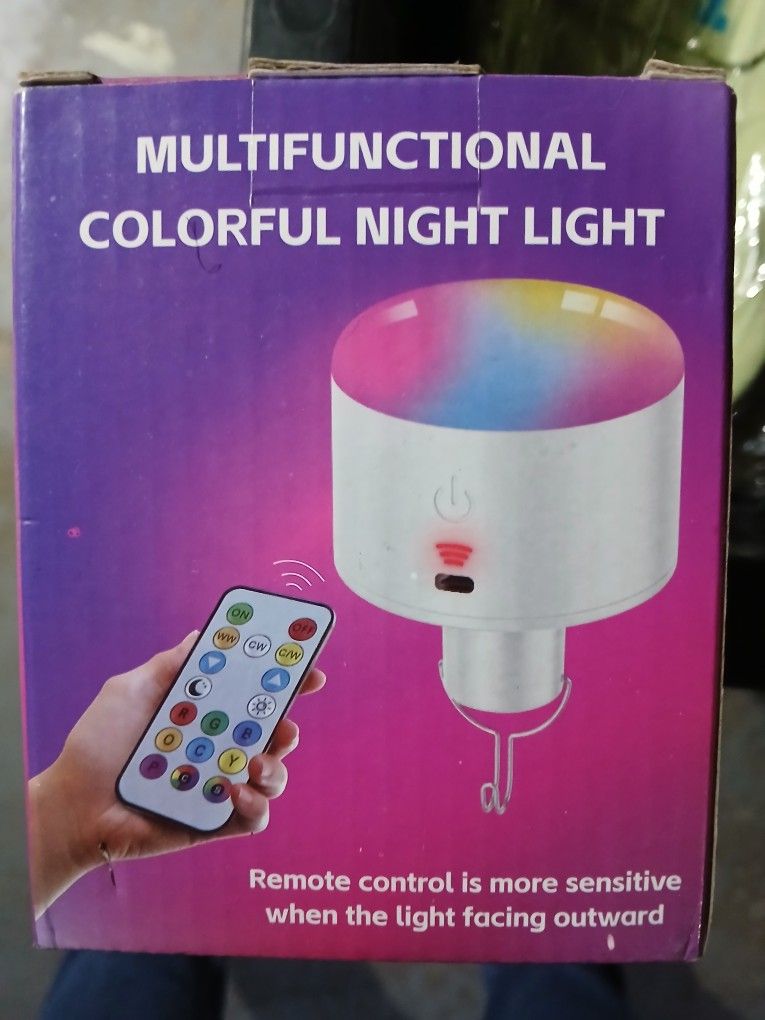 Changing Color Night Light W Remote