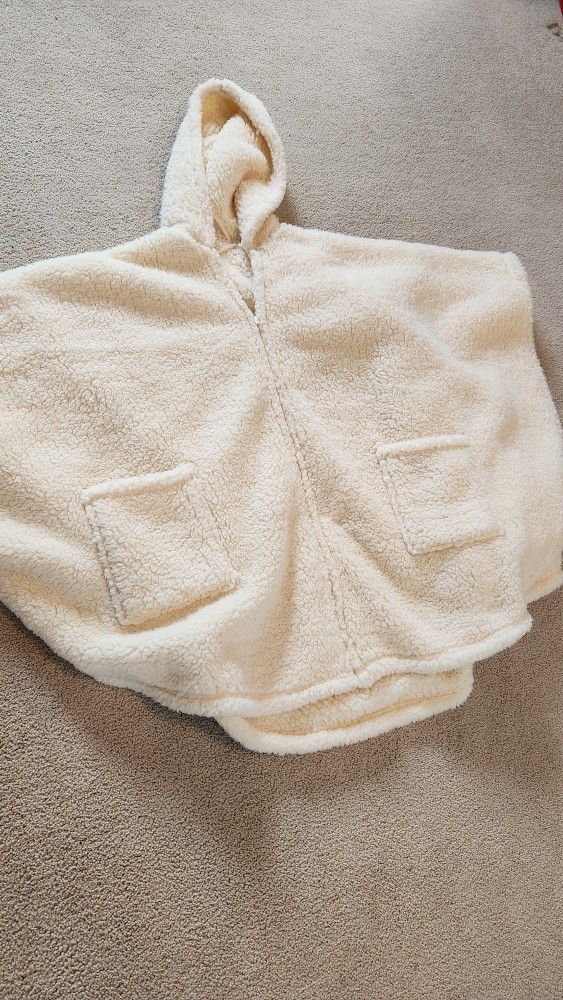 Fleece Cape With Hood