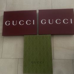 Gucci 3 empty boxes size T shirt