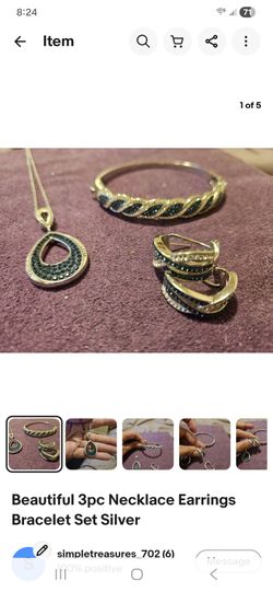 Beautiful 3pc sterling silver