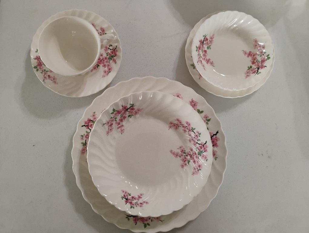 Vintage Royal China “Apple Blossom” Set