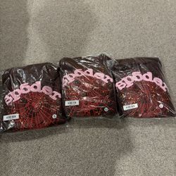 brown spider hoodies all brand new 