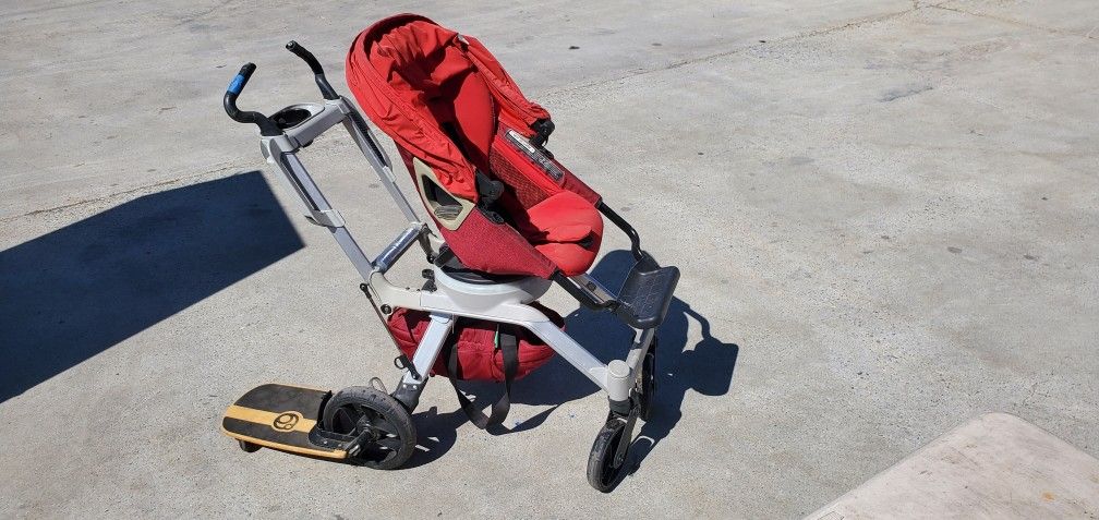 vw4 volkswagen stroller wagon wonderfold Luxe Quad Model:9'6