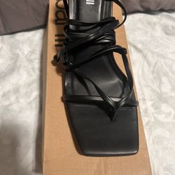 Bar 111 Black Strap High Heels 