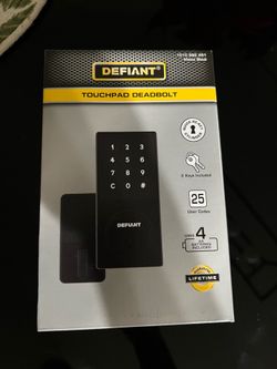 Touchbold deadbolt