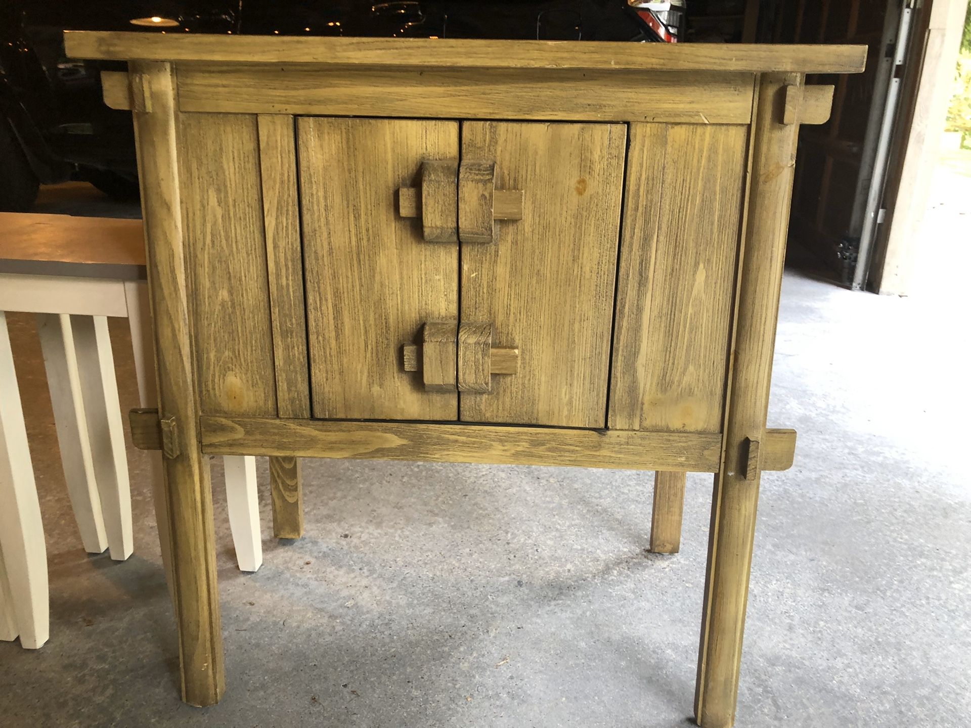 Pier 1, small hitch, tv stand, small entertainment cabinet